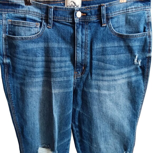 NWOT Jordache Vintage Womens Demi High Rise Crop Boot Cut Med Wash Jeans Sz 32 - Picture 3 of 4